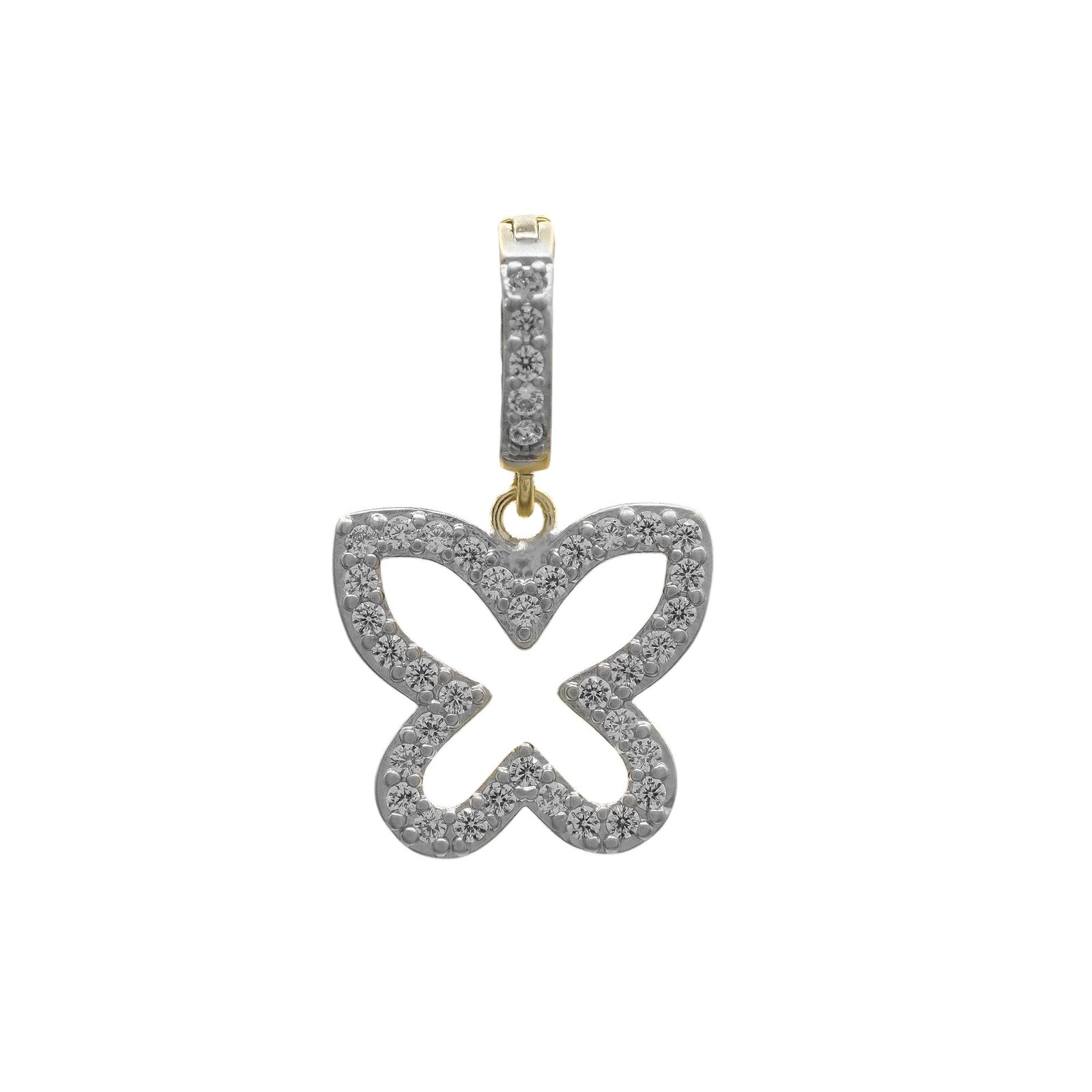 Butterfly pave charm
