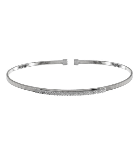 Pave bar hard bracelet