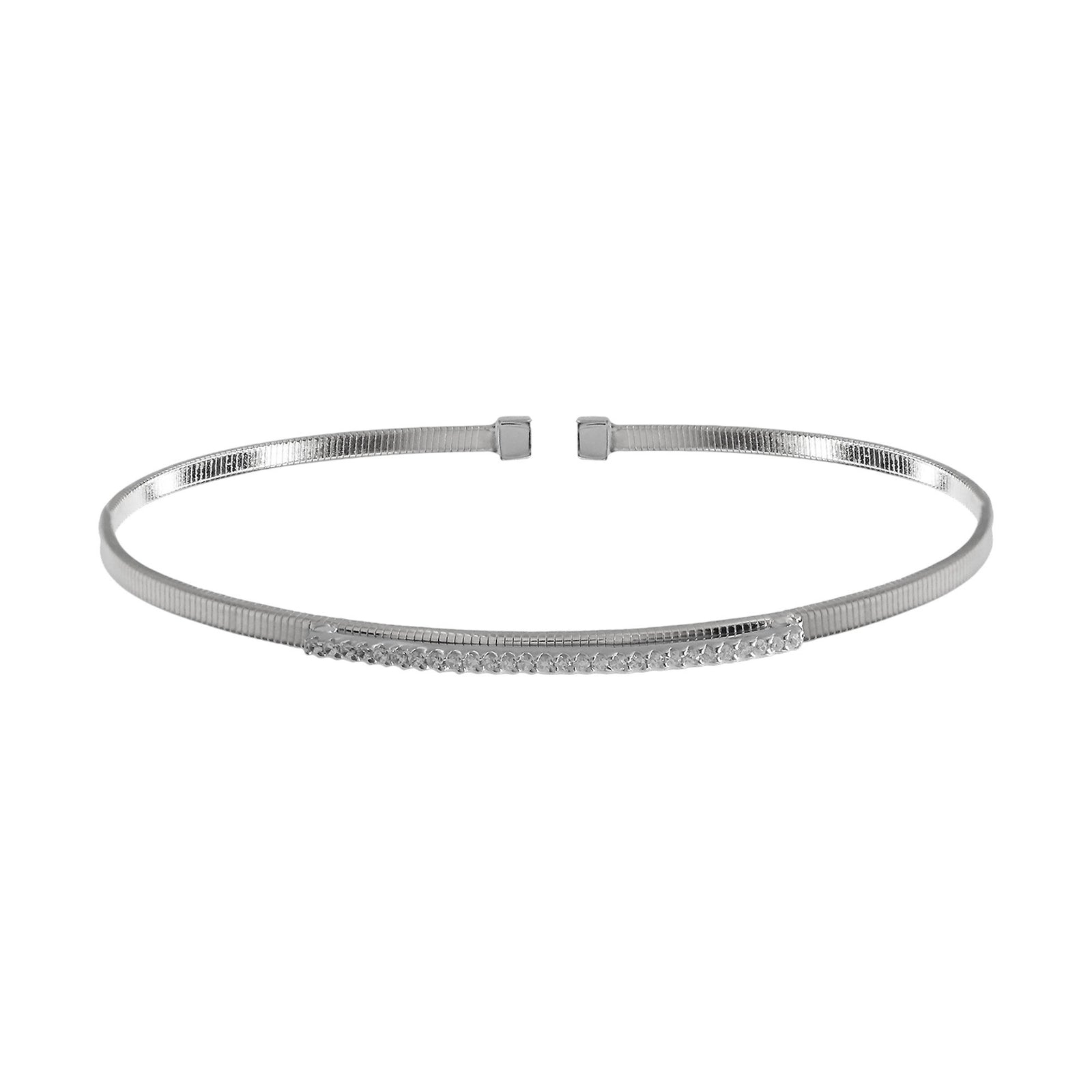 Pave bar hard bracelet
