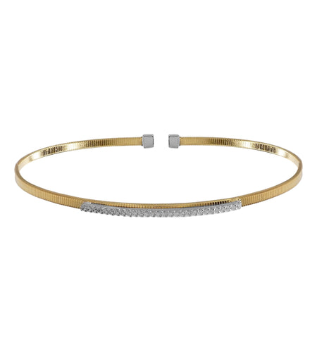 Pave bar hard bracelet
