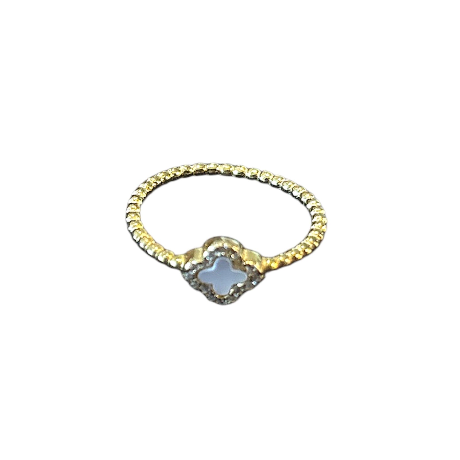 Clover stone ring