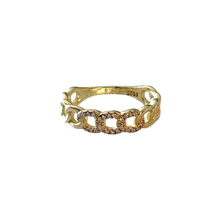 Cuban pave Ring