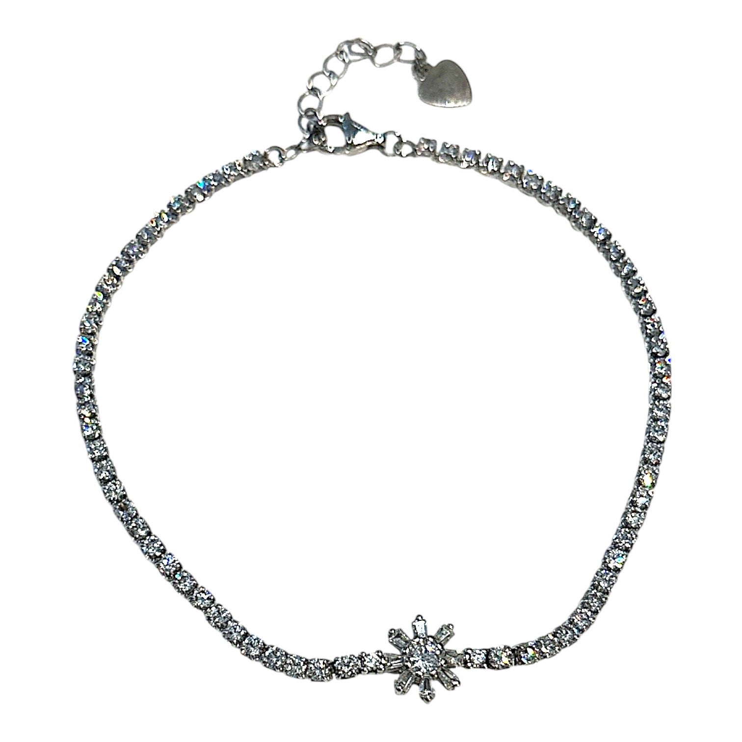 Mini Flower Thin Tennis Bracelet