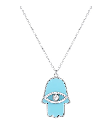 Hamsa Turquoise Necklace