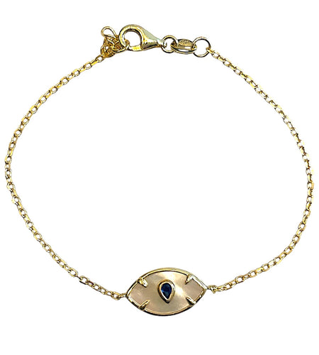 Mother of pearl Evil eye Bracelet