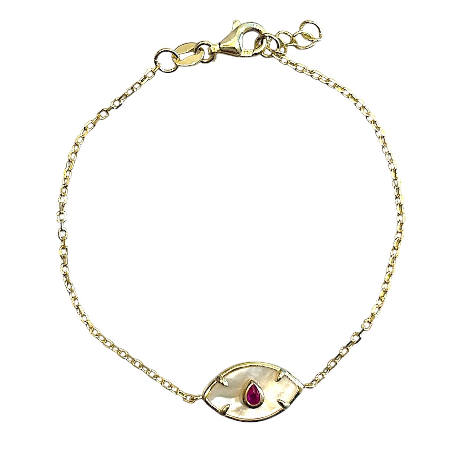 Mother of pearl Evil eye Bracelet