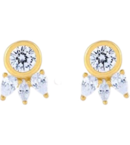 Eyelash Bubble Studs
