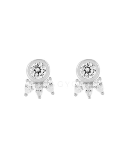 Eyelash Bubble Studs