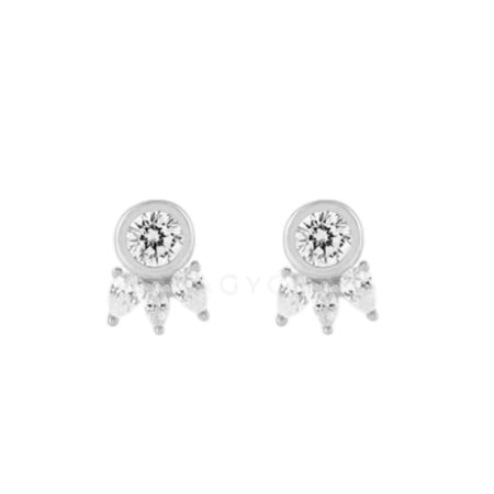 Eyelash Bubble Studs