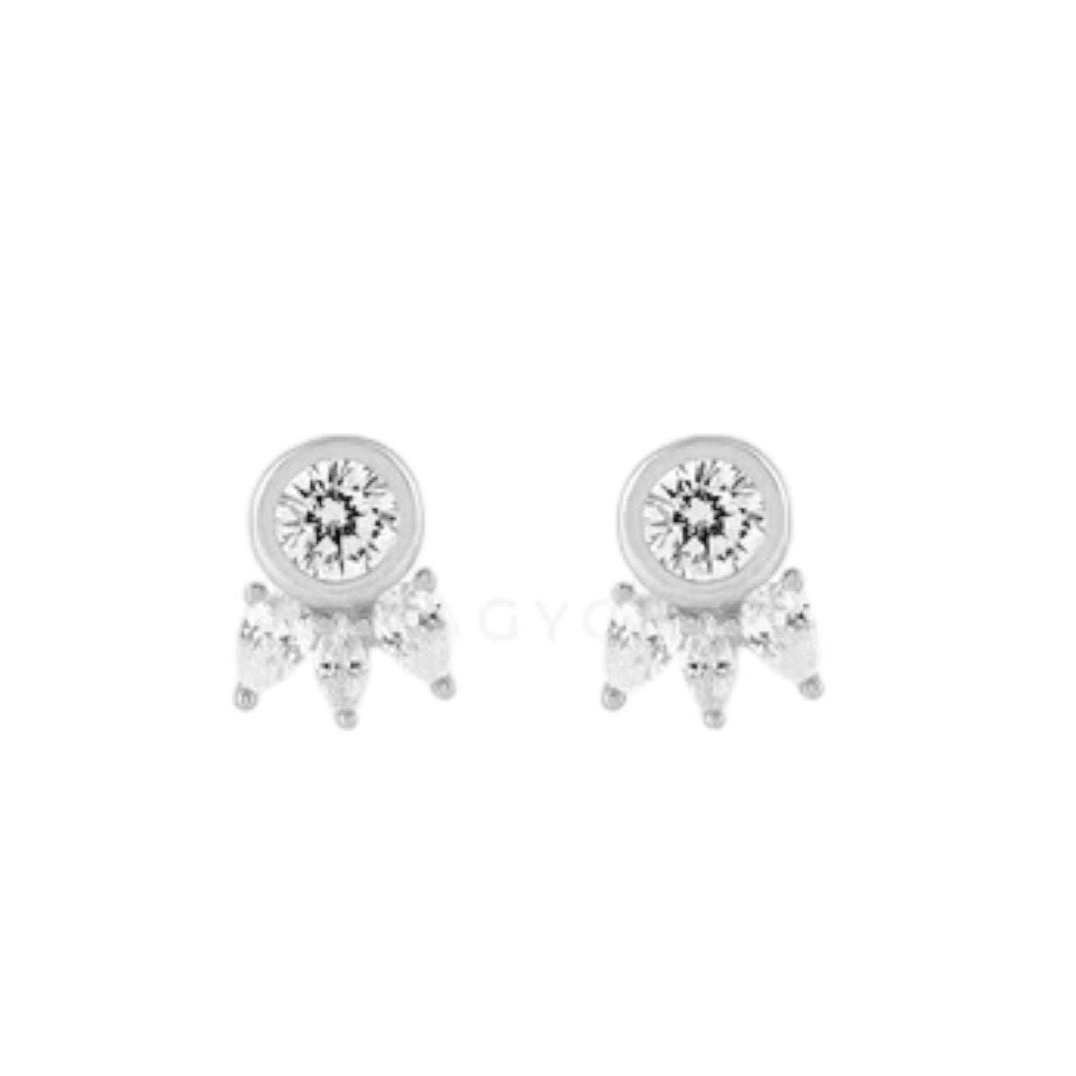 Eyelash Bubble Studs