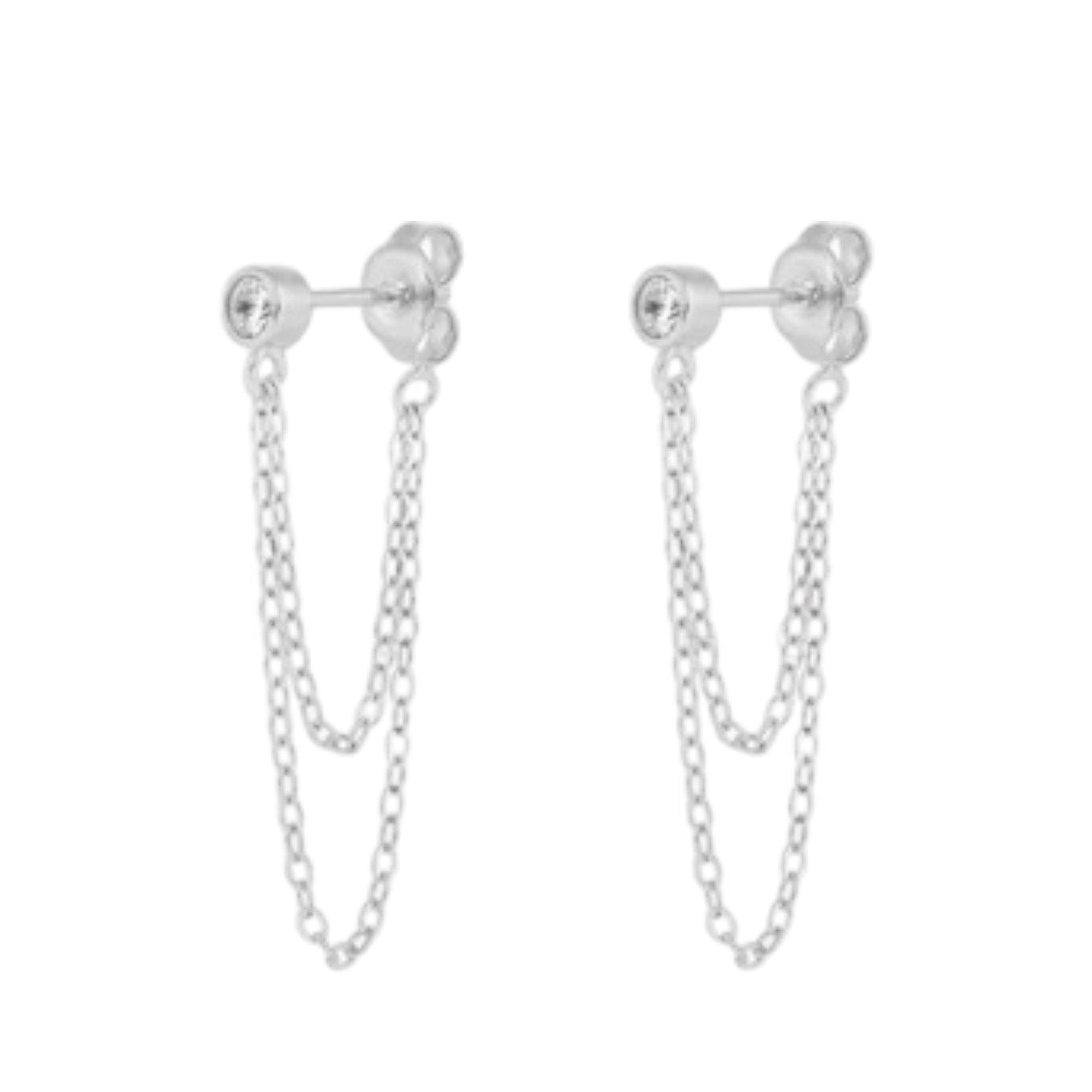 Bubble Chain Drop Earrings