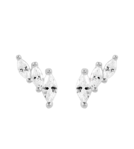 Mini Graduated Marquise Studs
