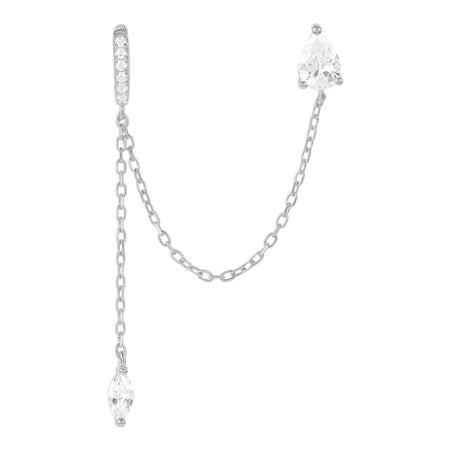 Teardrop Double Huggie