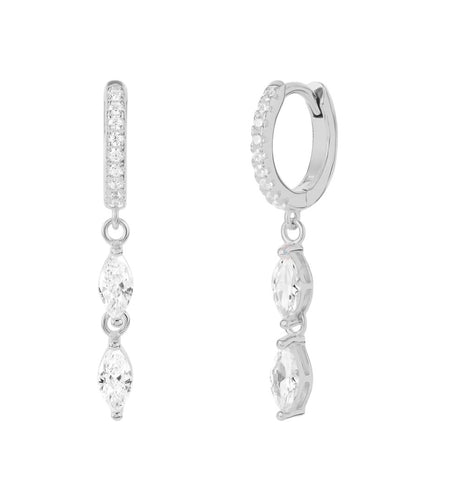 Double Marquise Huggies