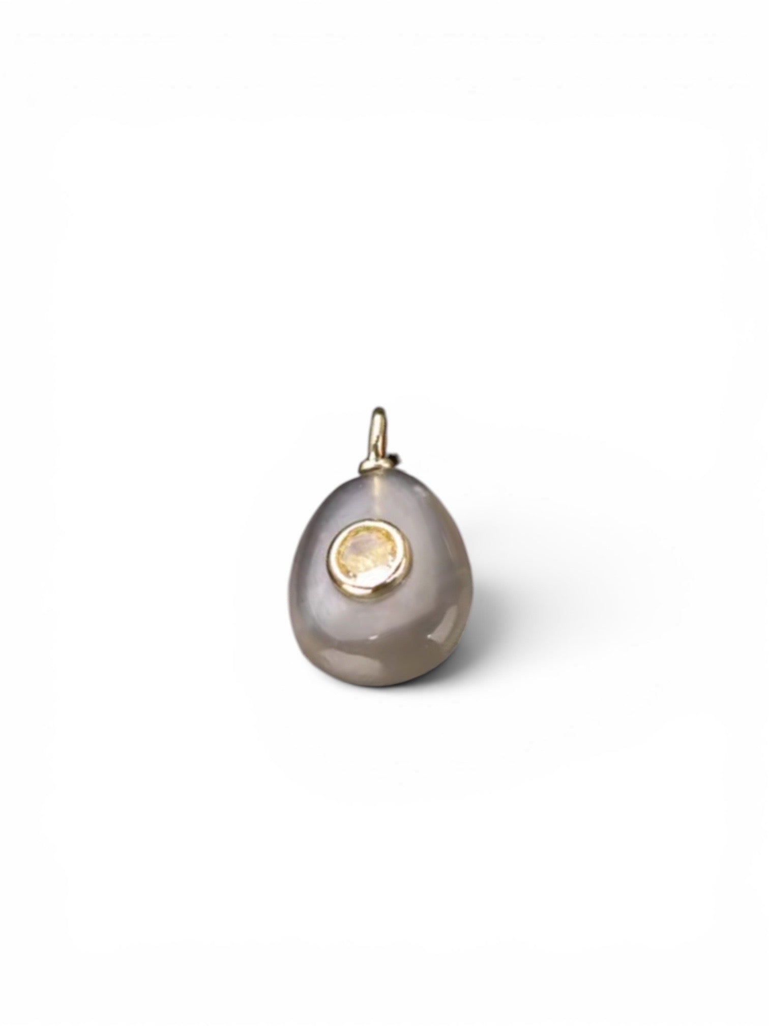 Quartz drop Charm