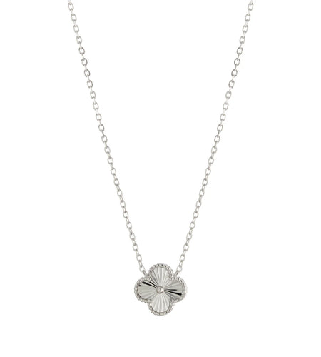 Faceted Clover Necklace