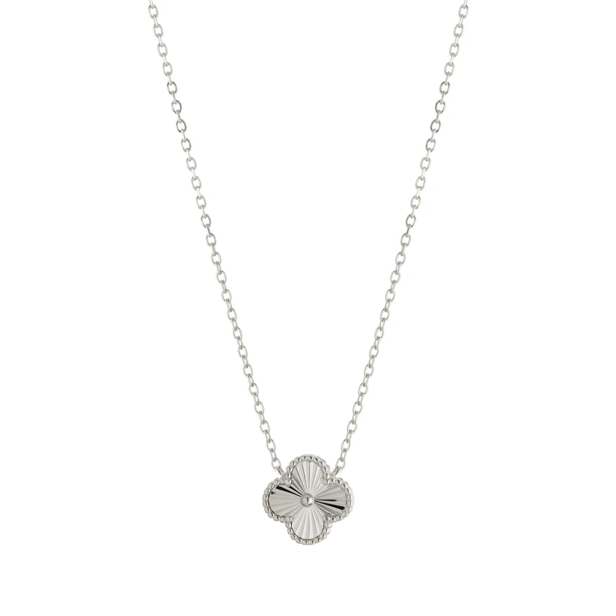 Faceted Clover Necklace