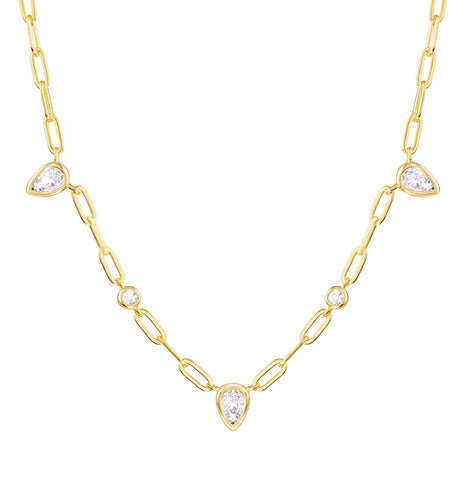 Teardrop Link Necklace