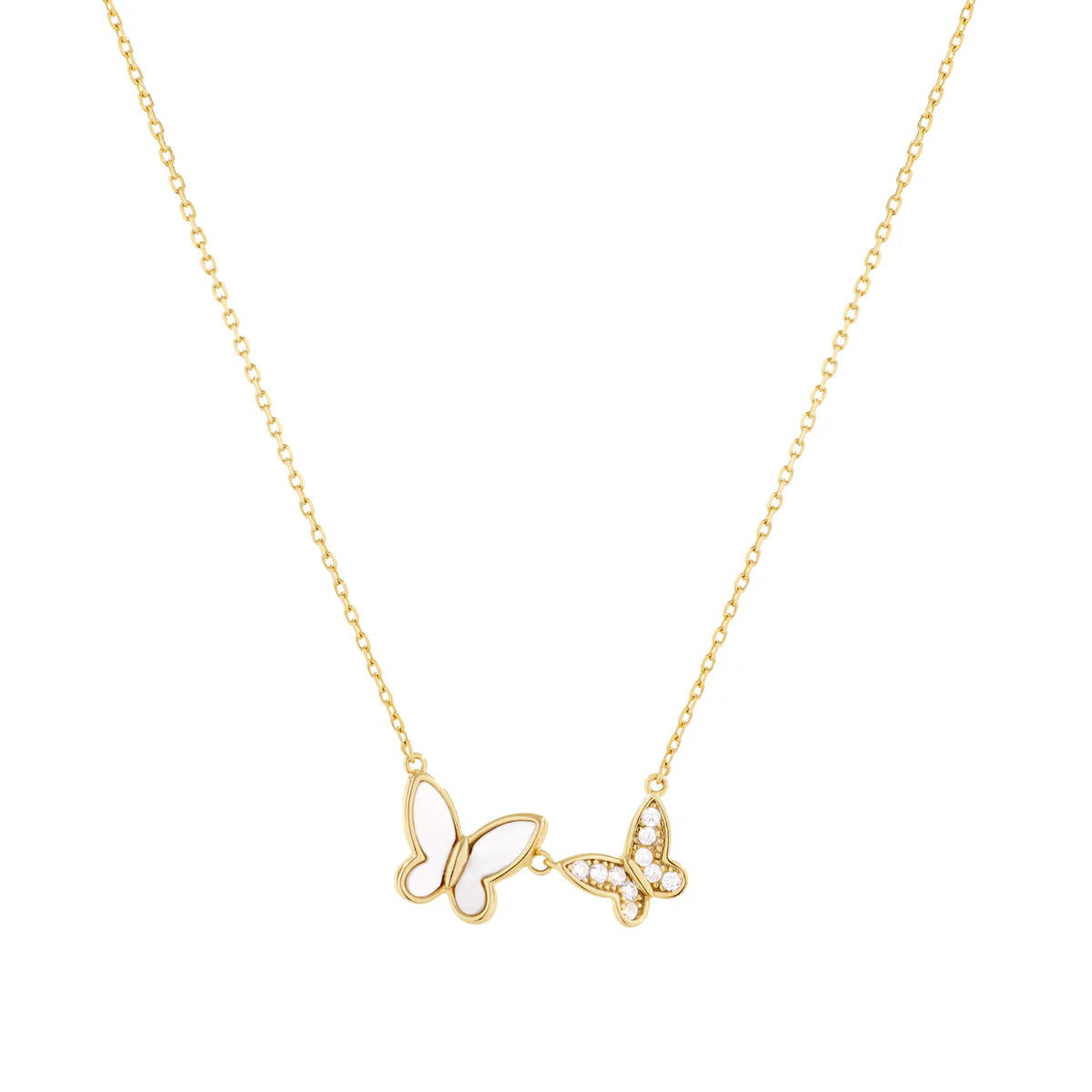 Double Butterfly Necklace