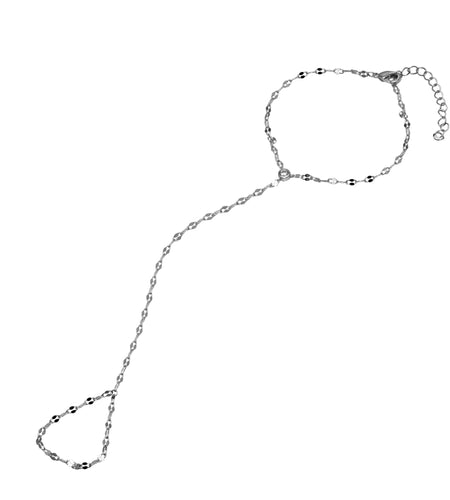 Shimmery Bezel Hand Chain