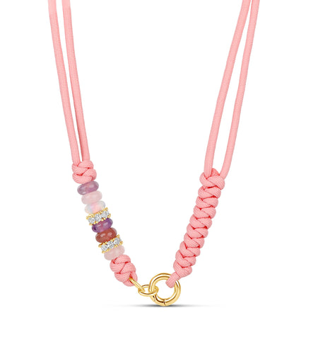 Rope Push Clasp Necklace