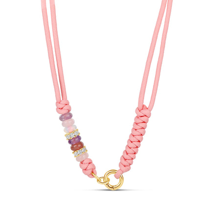 Rope Push Clasp Necklace