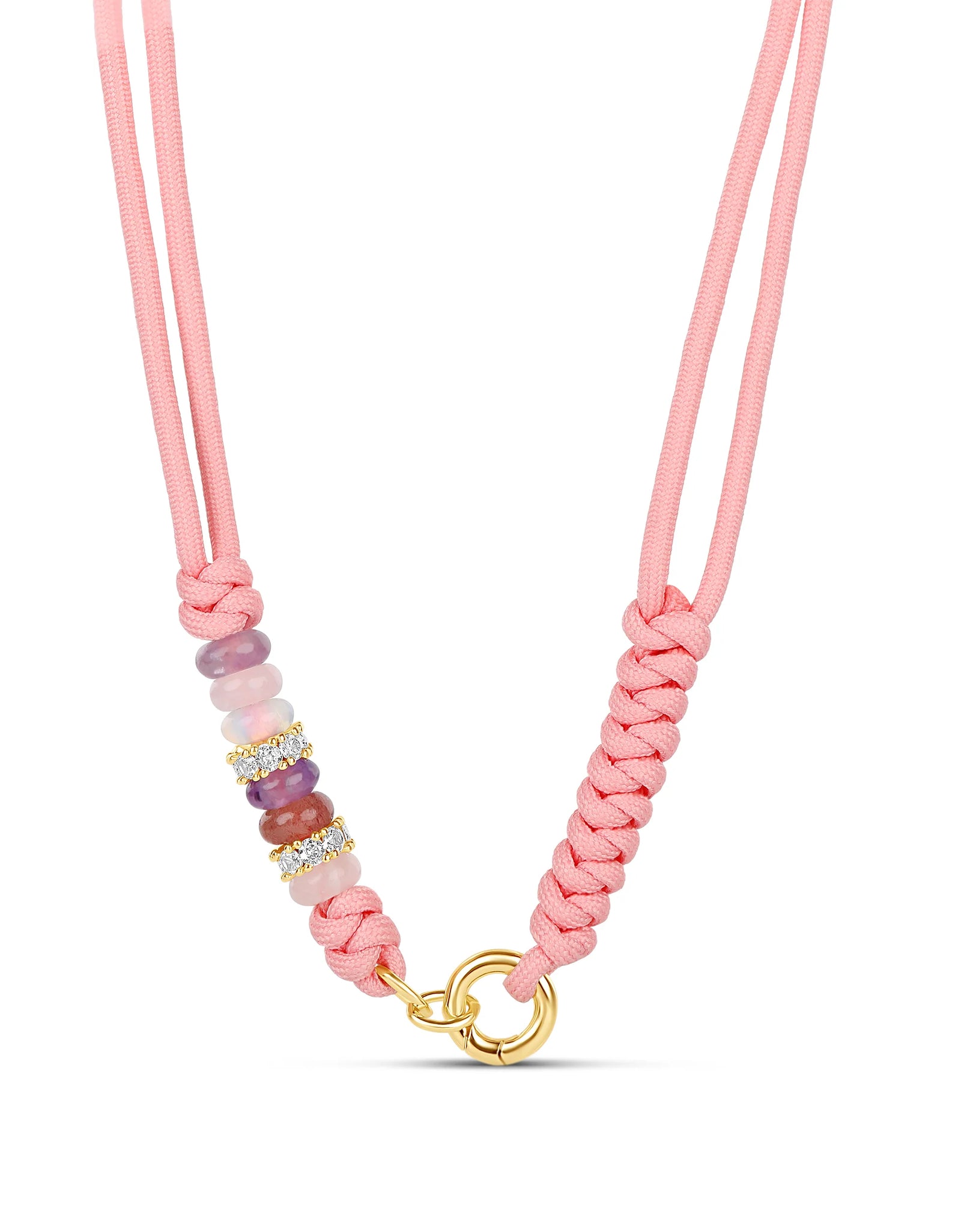Rope Push Clasp Necklace