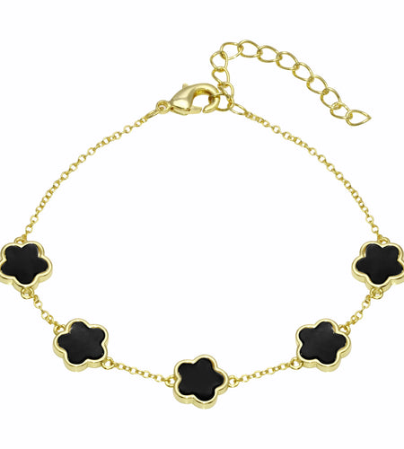 Flower Multi Stone Bracelet