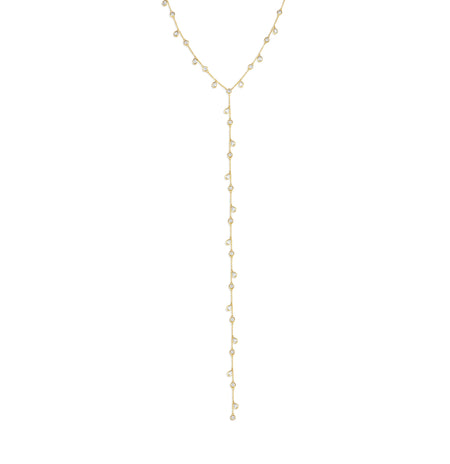 Dripping Diamonds Lariat Necklace