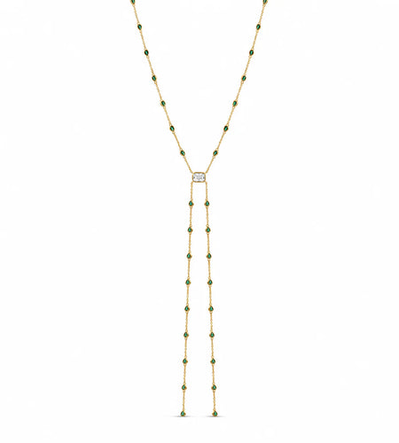 Emerald Tie Lariat