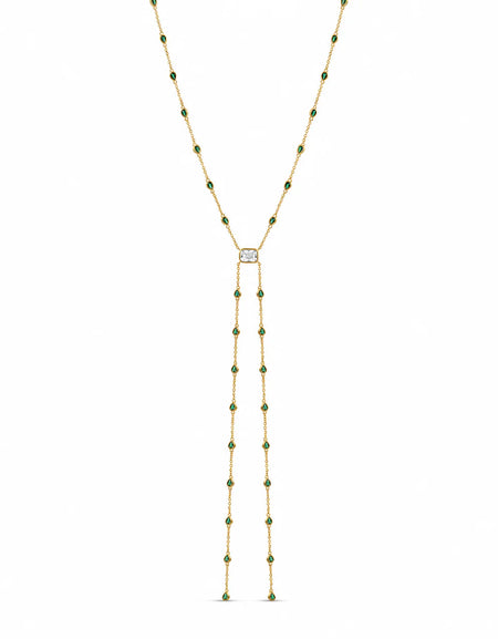 Emerald Tie Lariat