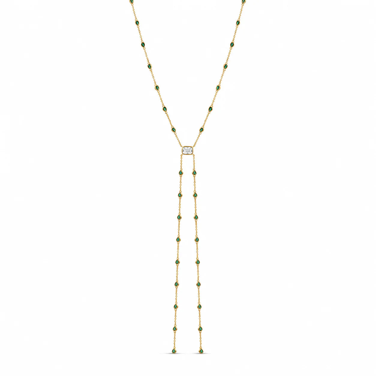 Emerald Tie Lariat