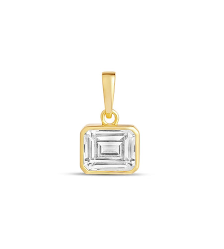 Emerald Ice cut charm