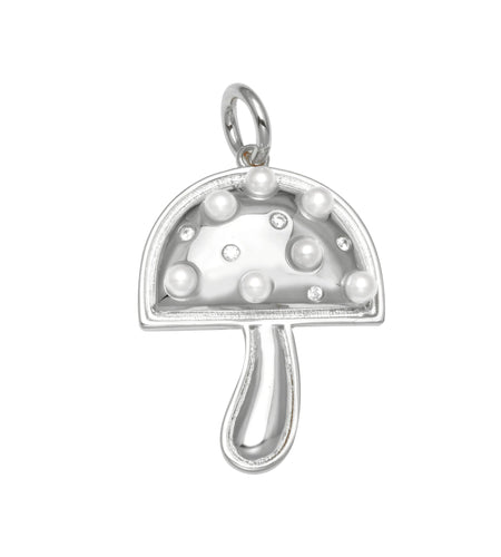 Pearl Mushroom Charm