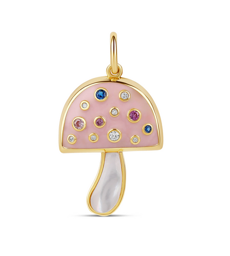 Pinky Mushroom Charm