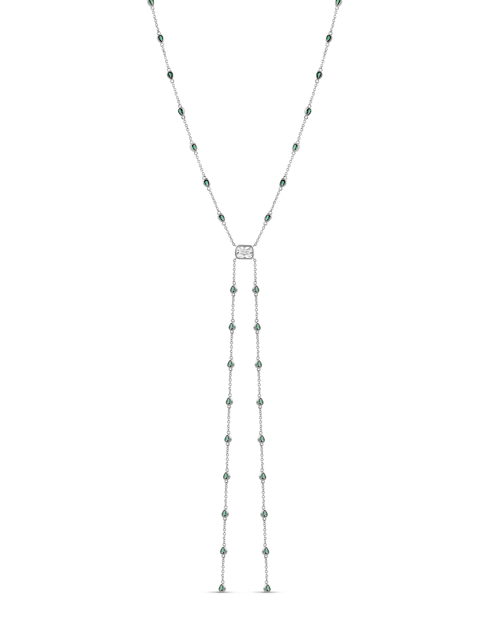 Emerald Tie Lariat
