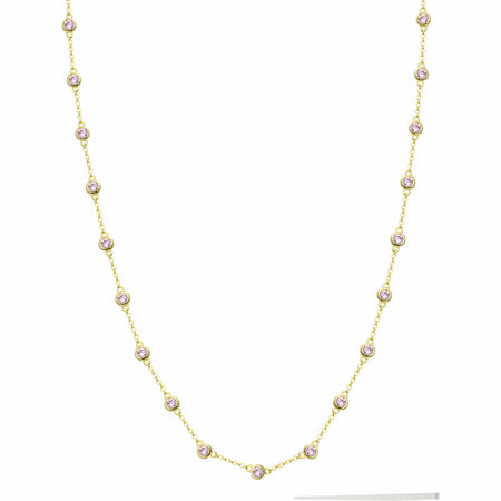 Pink DBY Strand Necklace