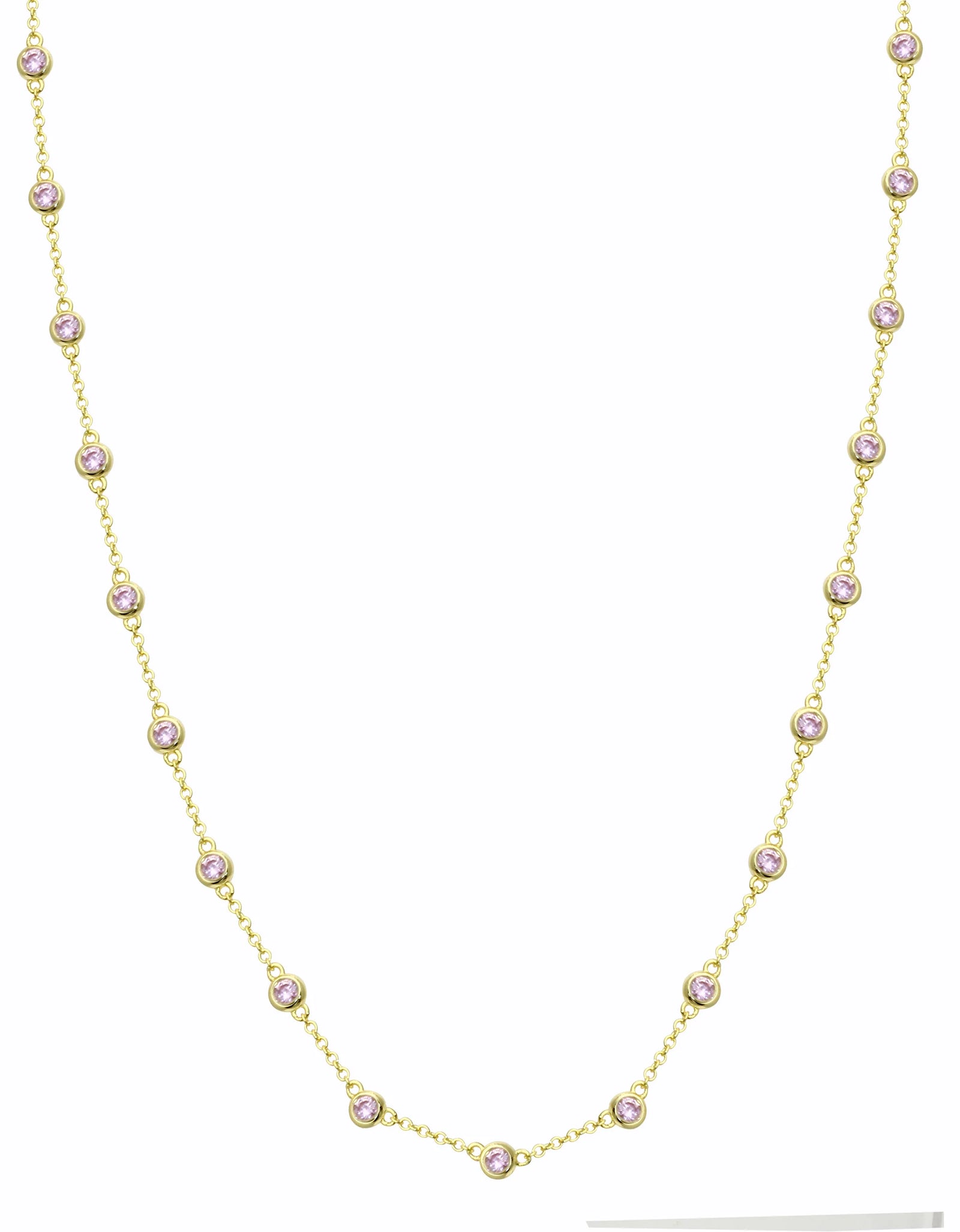 Pink DBY Strand Necklace