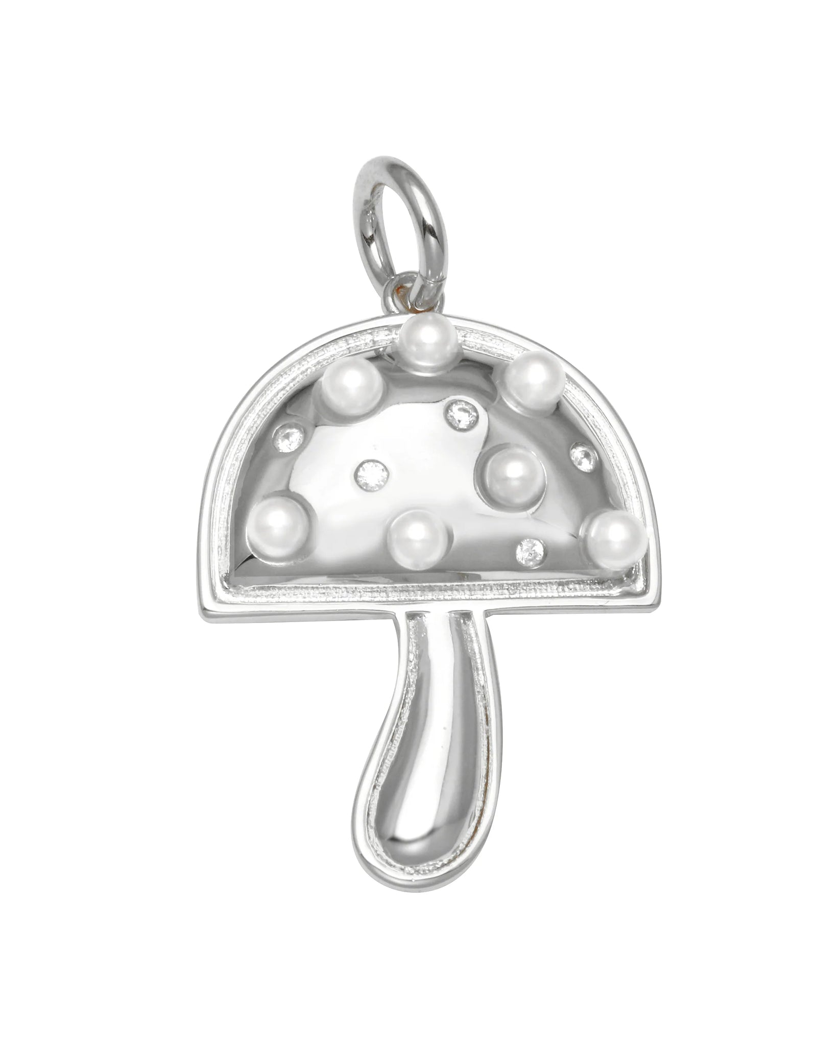 Pearl Mushroom Charm