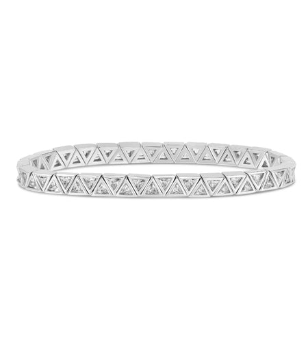 Mini Diamond Triangle Stretchy Bracelet