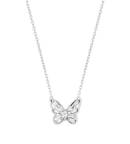 Baguette Zirconia Butterfly