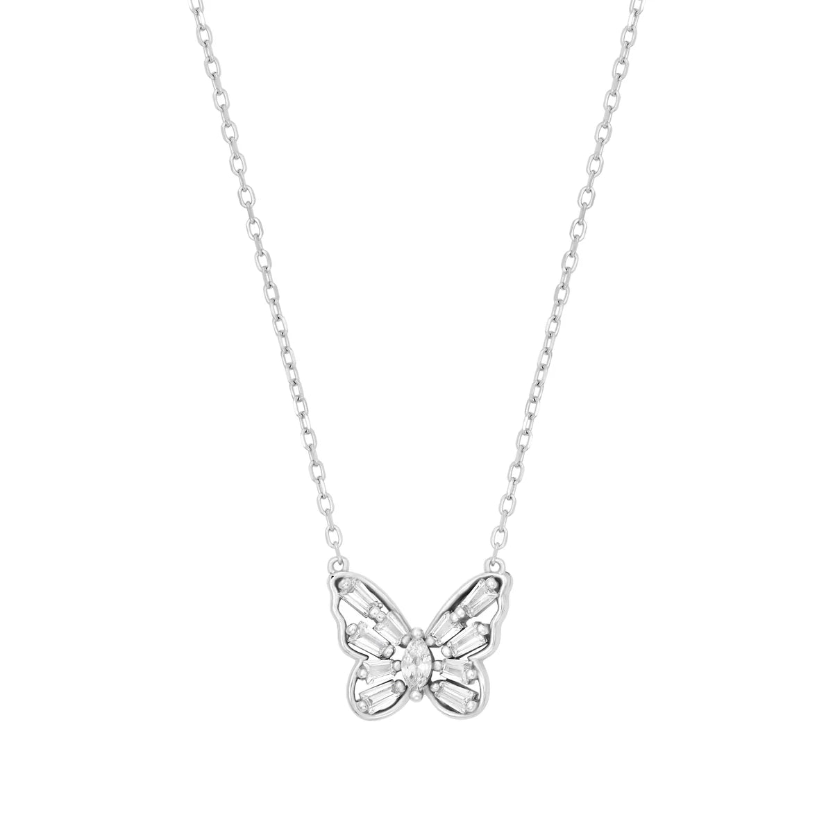 Baguette Zirconia Butterfly