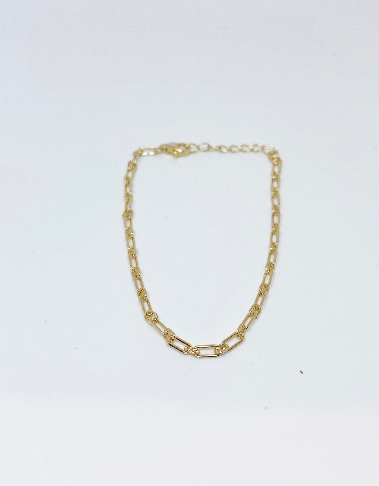 Thin Paperclip chain Bracelet