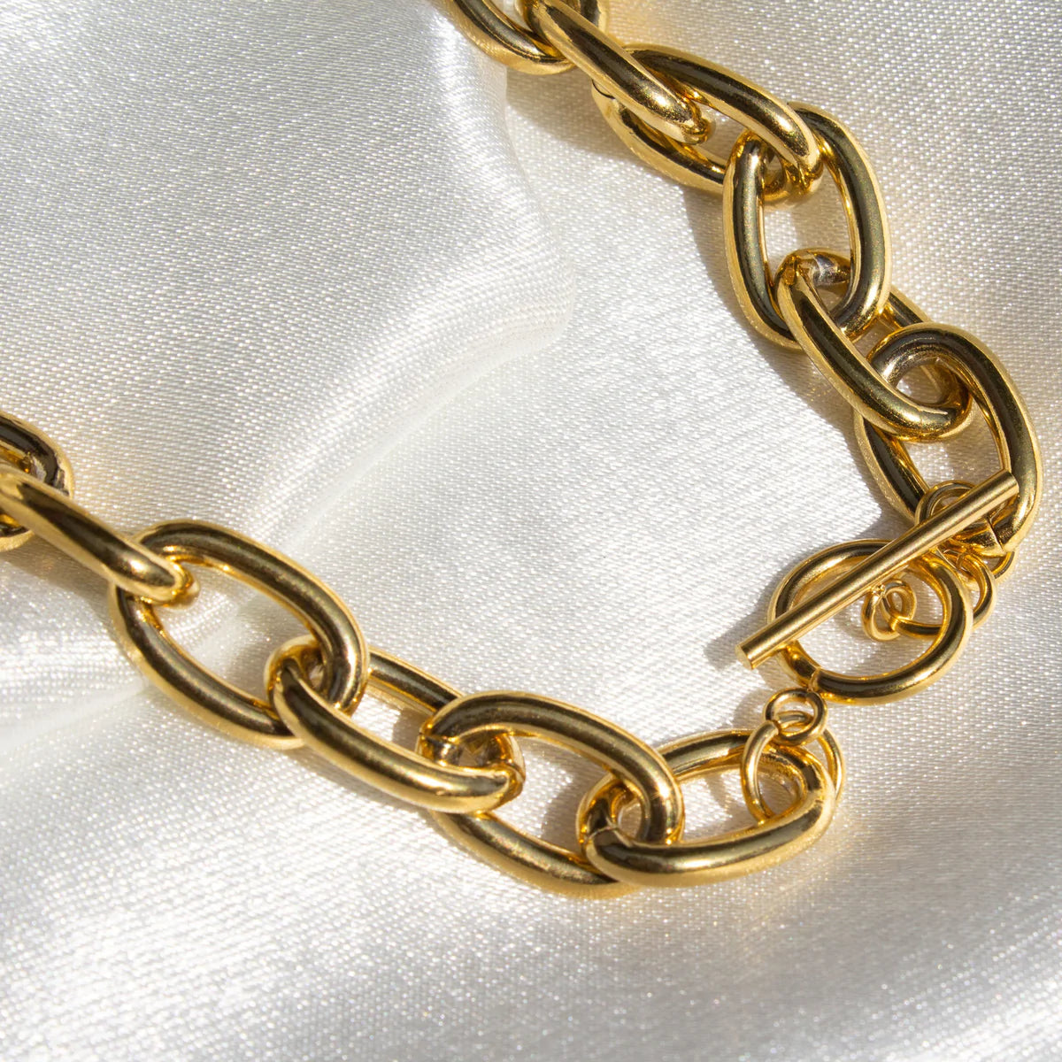 Oval chunky Chain Necklace