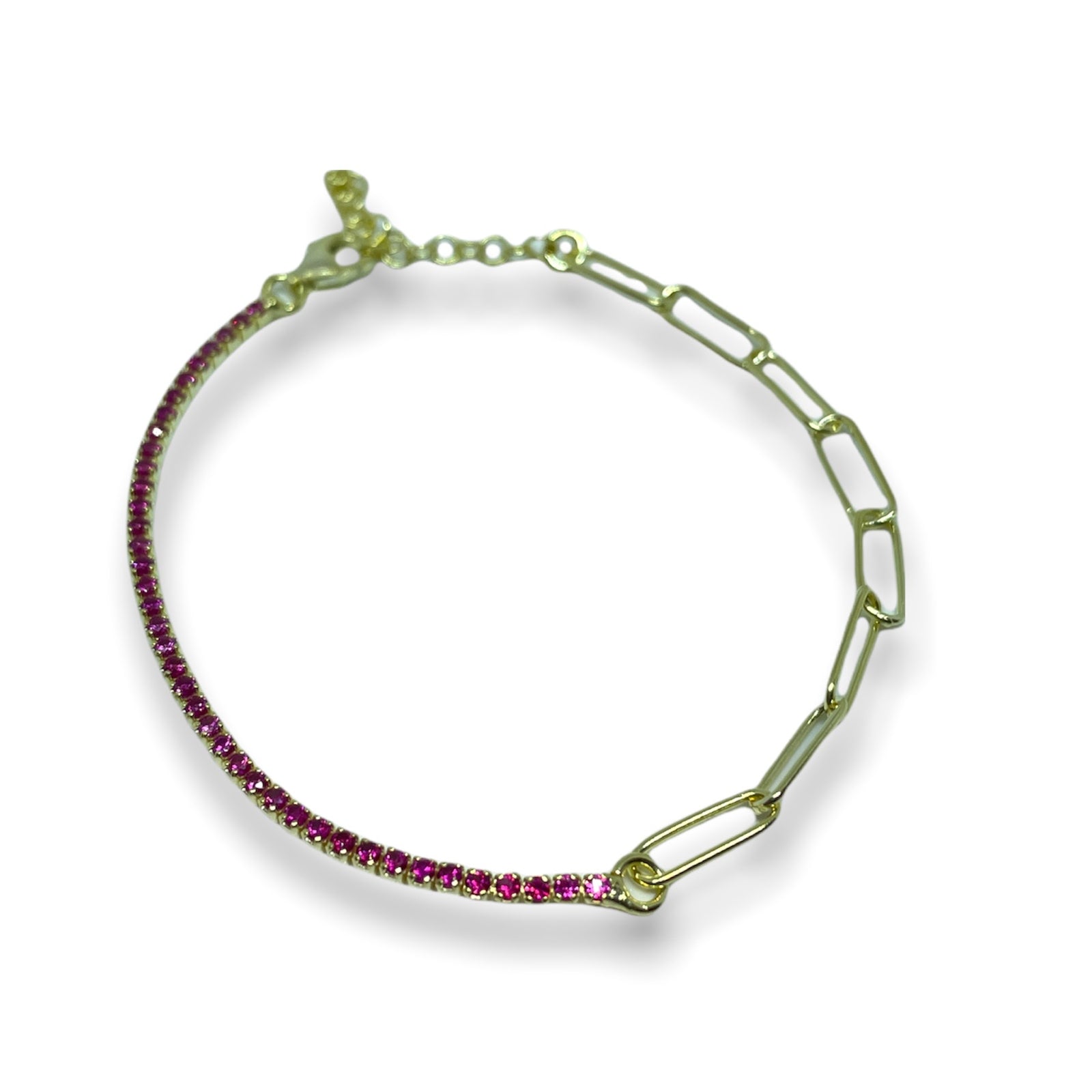 Mixed tennis bracelet