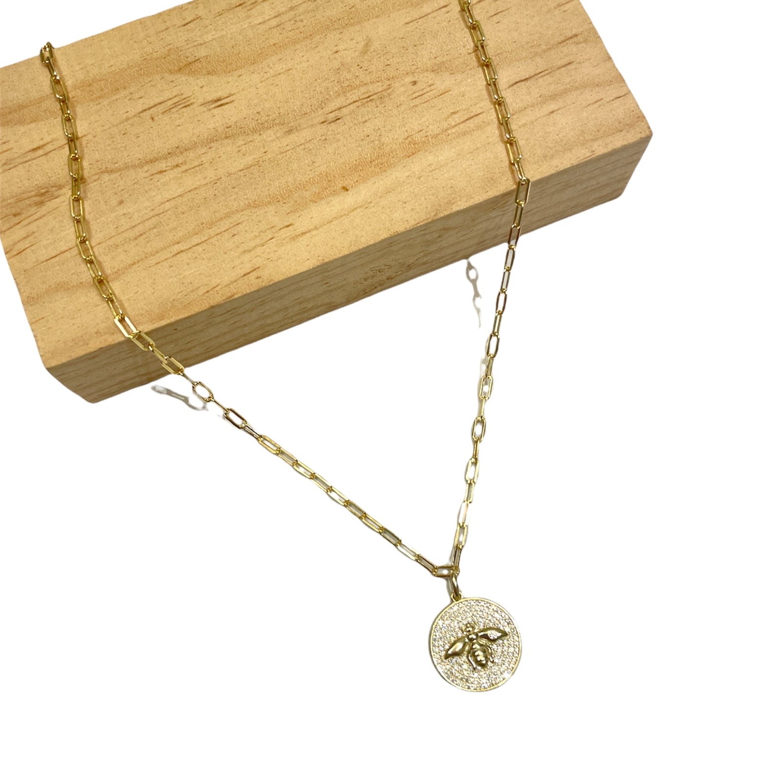 Bee Medal necklace