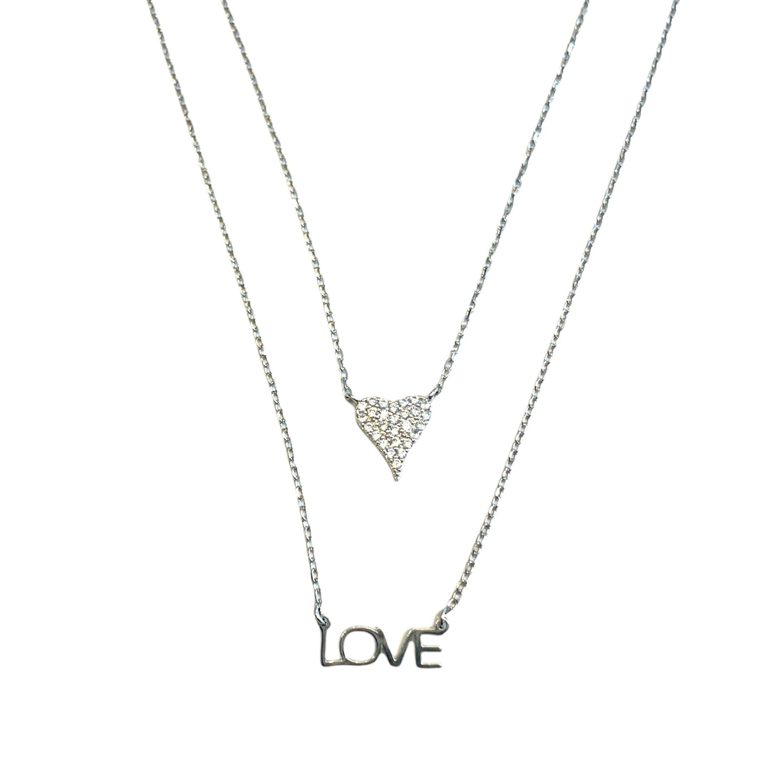 Love-Heart double Necklace