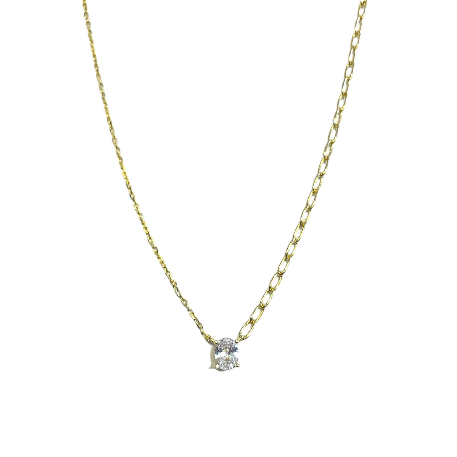 Cz Mixed chain necklace