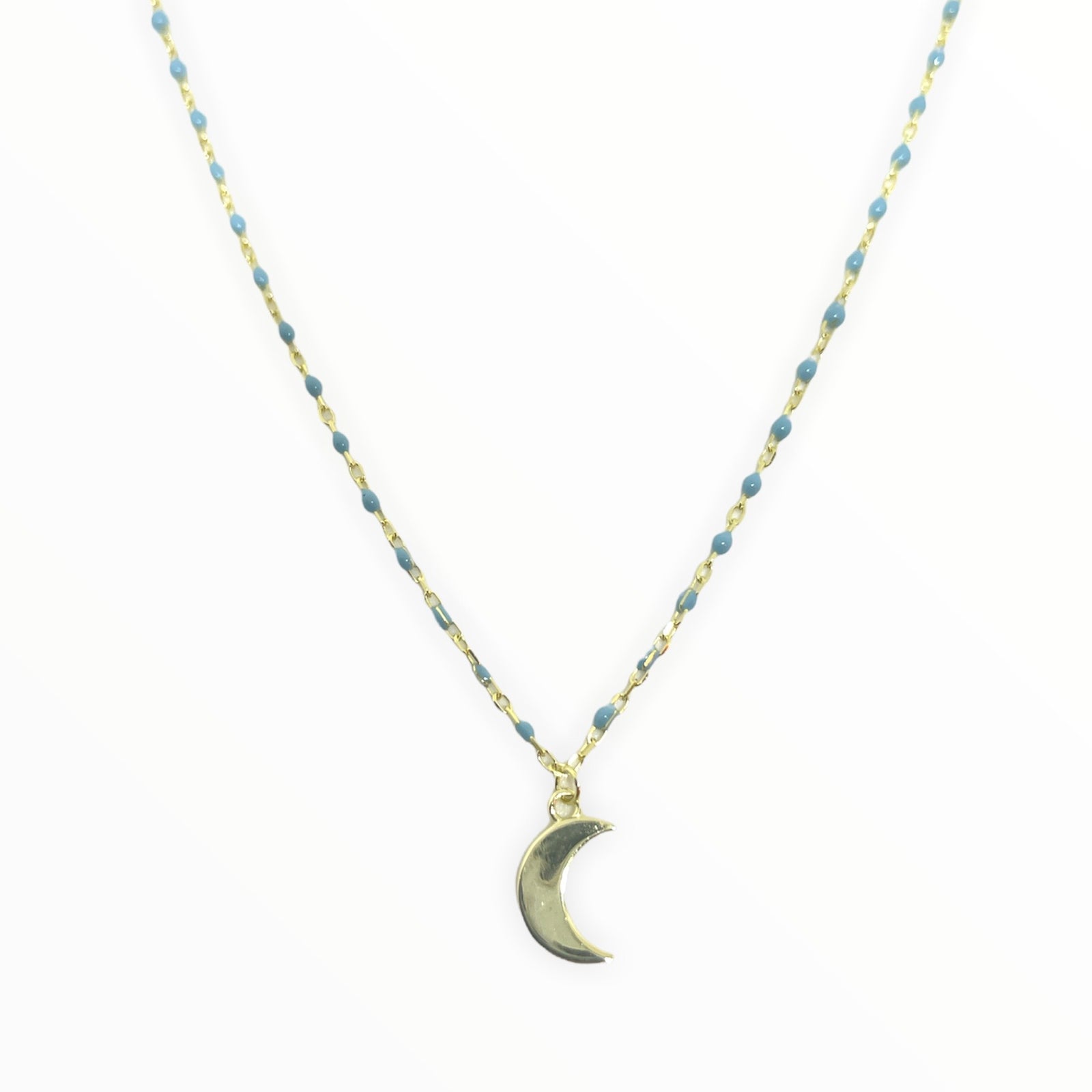 Turquoise moon necklace
