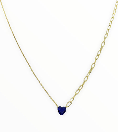 Zafire Cz Heart Necklace